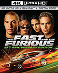 The Fast and The Furious 25th Anniversary Edition UltraHD Bluray